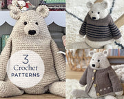 crochet pattern, Chunky Benji The Bear