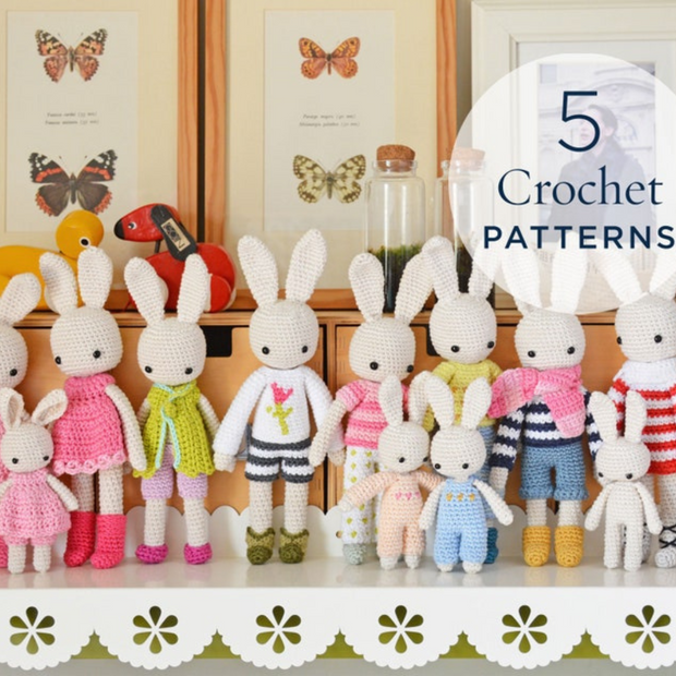 5 Crochet Angie Bunny Patterns