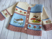 Cardigan Robin Knitting Pattern PDF