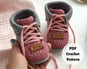 Crochet baby shoes pattern