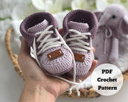 Crochet baby shoes pattern