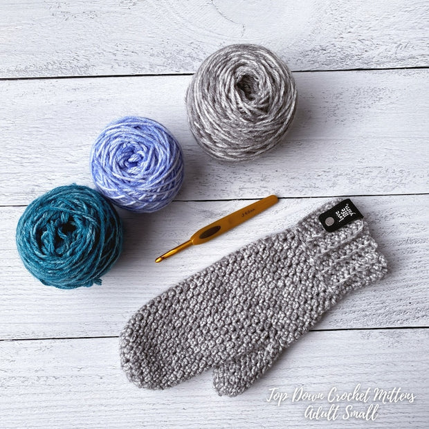 Crochet Easy Mittens for the Whole Family – PDF Pattern