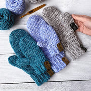 Crochet Easy Mittens for the Whole Family – PDF Pattern