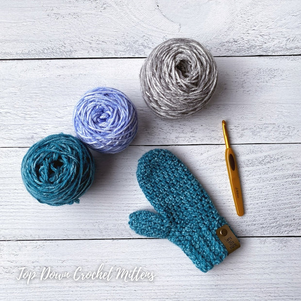 Crochet Easy Mittens for the Whole Family – PDF Pattern