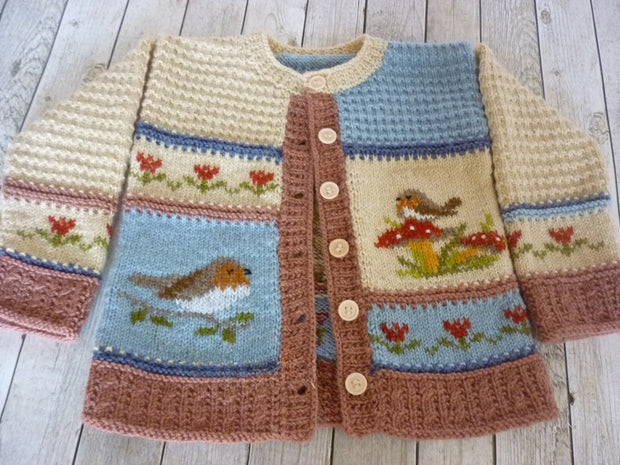 Cardigan Robin Knitting Pattern PDF