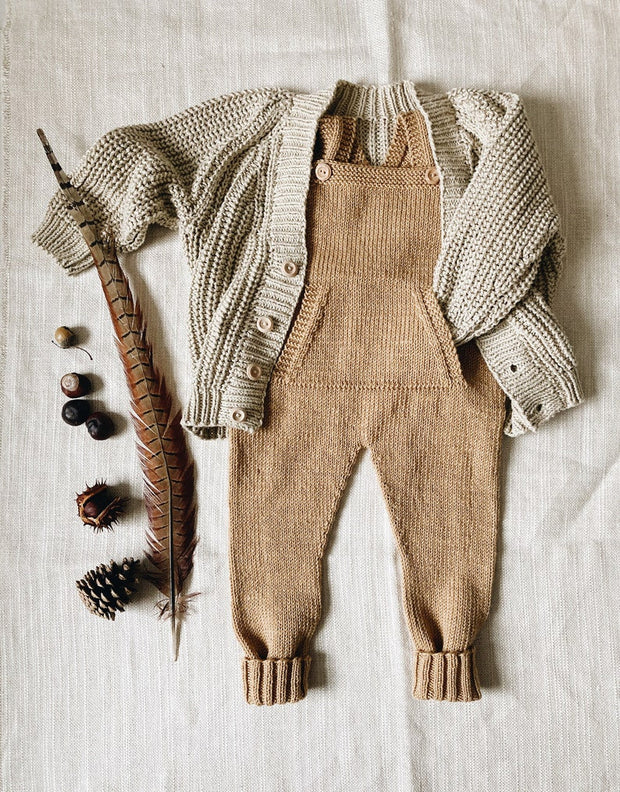 Baby Overalls Knitting Pattern Dungarees