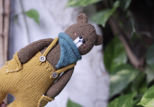 Bear Knitting Pattern - Knitted Bear Mason