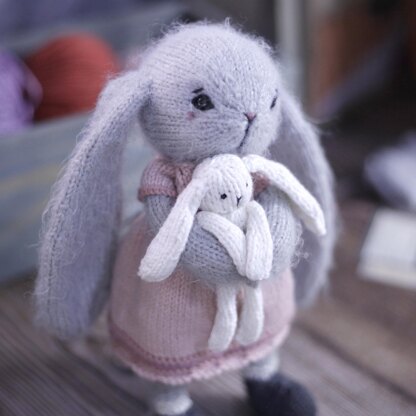 Bunny knitting pattern - My little bunny Amy