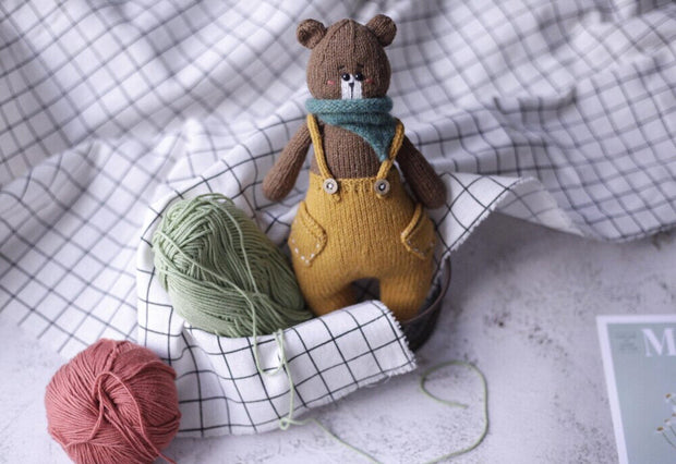 Bear Knitting Pattern - Knitted Bear Mason